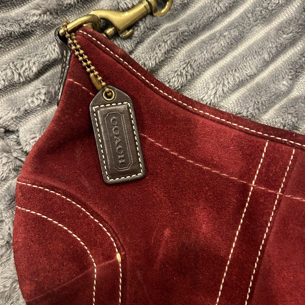 Authentic Small Suede SoHo Coach Bag